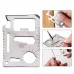 Roestvrij Stalen Credit Card 11 in 1 gereedschap