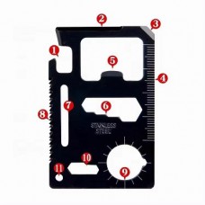 Roestvrij Stalen Credit Card 11 in 1 gereedschap